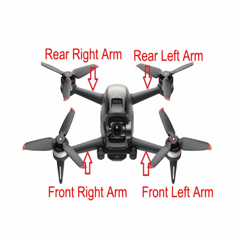 For DJI FPV Drone Arm Parts Replacement Spare Part ,Spec:, Left Front, Right Front, Left Rear, Right Rear